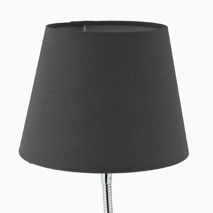 Flexible Tischleuchte mit Stoffschirm