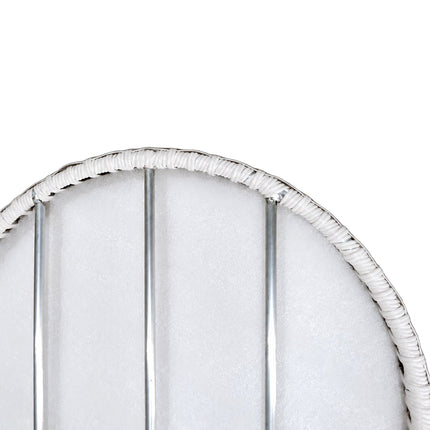 Schwimmendes Serviertablett, Weiß, 80 cm, PE-Rattan