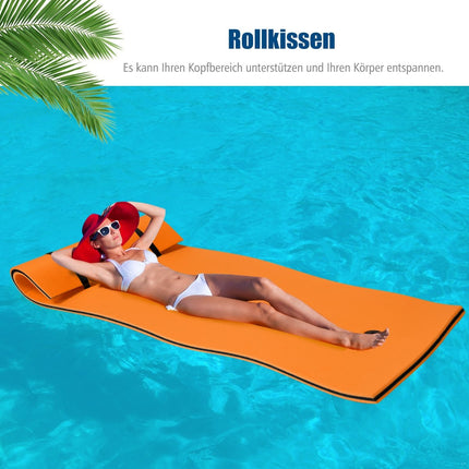 Tapis d'eau flottant - 220 x 90 cm, mousse XPE durable