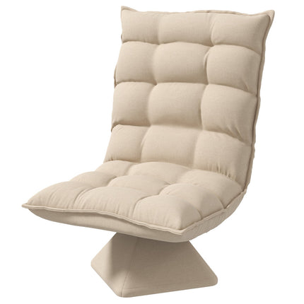 Verstellbarer Bodenstuhl, gepolstertes Sofa, beige