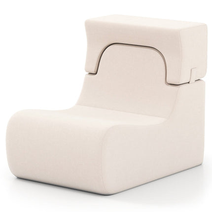 Fauteuil de sol pour adultes, appui-tête amovible, housse lavable