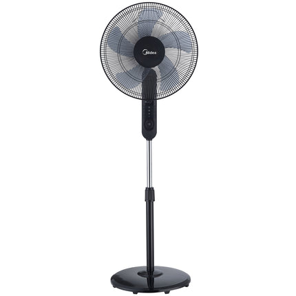 Standventilator mit 3 Geschwindigkeiten und Fernbedienung, Schwarz