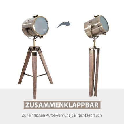 Stehlampe, Edelstahl, E14, 33x33x65cm