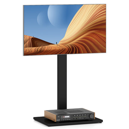 Support TV sur pied, réglable en hauteur, étagère AV, 32-70 pouces