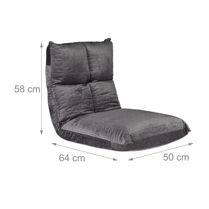 Chaise de sol avec dossier réglable