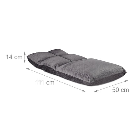 Chaise de sol avec dossier réglable