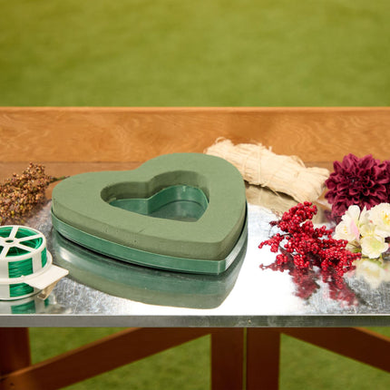 Lot de 2 cœurs en mousse florale