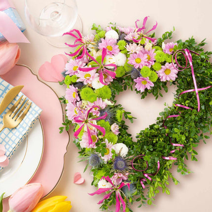 Lot de 2 cœurs en mousse florale