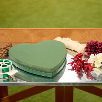 Lot de 2 cœurs en mousse florale