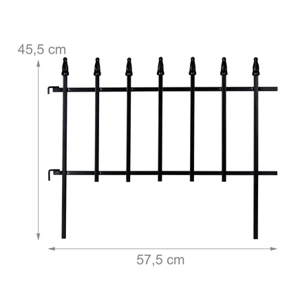 Blumenbeetzaun 4er-Set