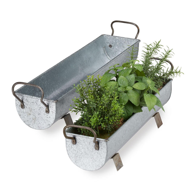 Coffret de deux boîtes à fleurs