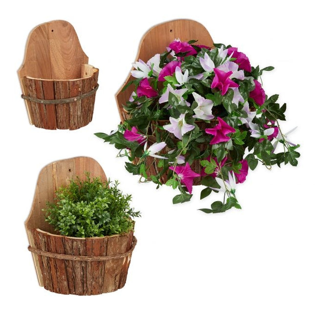 Pot de fleurs mural - lot de 3