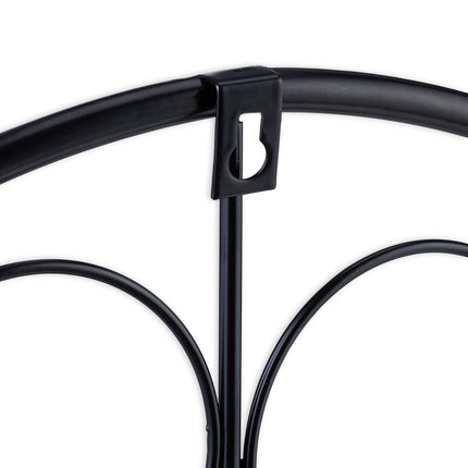 Blumentopfhalter in Schwarz
