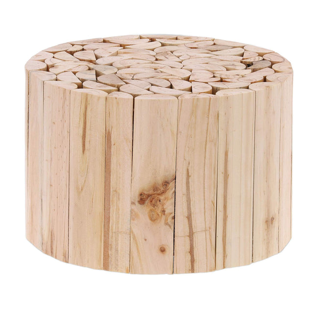 Tabouret à fleurs au design naturel