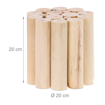 Tabouret à fleurs au design naturel
