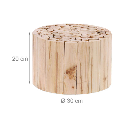 Tabouret à fleurs au design naturel