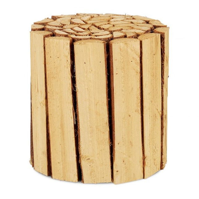 Tabouret à fleurs en épicéa