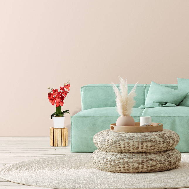 Tabouret à fleurs en épicéa