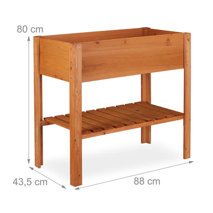 Table à fleurs en bois clair