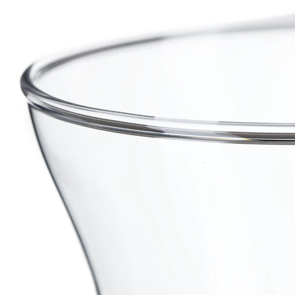 Vase à fleurs en verre