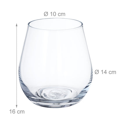 Vase à fleurs en verre