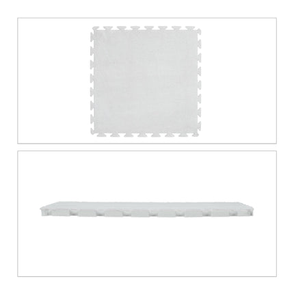 Flauschige Puzzlematte im 9er-Set
