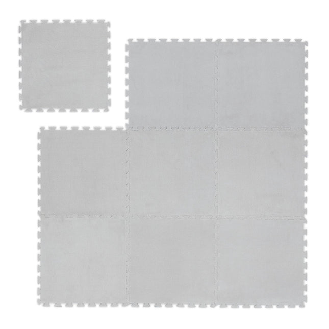 Tapis puzzle moelleux en lot de 9