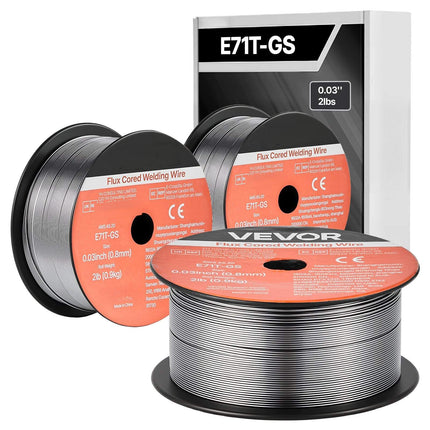 Flux Core MIG Welding Wire 0.8mm 0.9kg, 3 Rolls