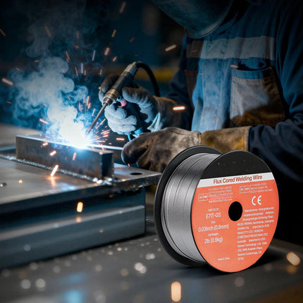 Flux Core MIG Welding Wire 0.8mm 0.9kg, 3 Rolls