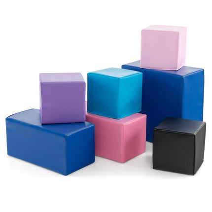 Ensemble de blocs de construction en mousse - 7 pièces, souples et résistants