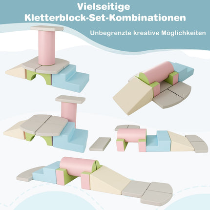 Schaumstoff-Kletterblöcke-Set, 10-teilig, weich & sicher