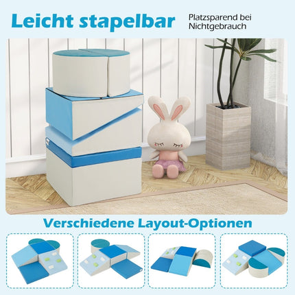 Ensemble de blocs d'escalade en mousse pour tout-petits, 6 pièces pour jouer à l'intérieur