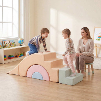 Kletterblöcke aus Schaumstoff für Kleinkinder, 5-teiliges Softplay-Set