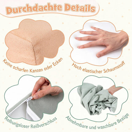 Kletterblöcke aus Schaumstoff für Kleinkinder, 5-teiliges Softplay-Set