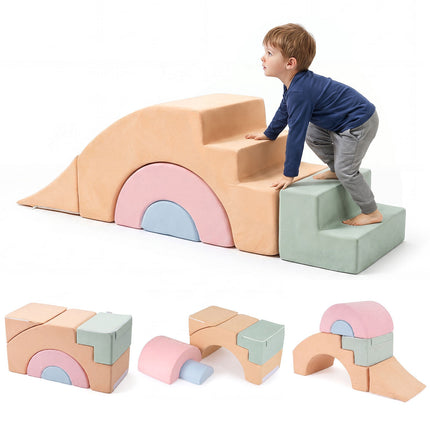 Kletterblöcke aus Schaumstoff für Kleinkinder, 5-teiliges Softplay-Set