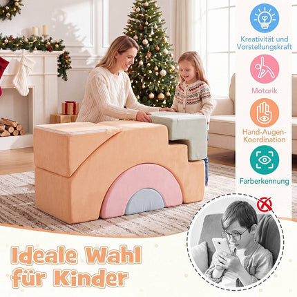 Kletterblöcke aus Schaumstoff für Kleinkinder, 5-teiliges Softplay-Set
