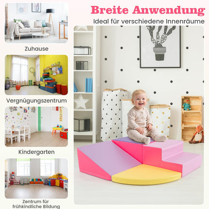 Schaumstoff-Spielblöcke-Set – 4-teilig Klettern & Rutschen