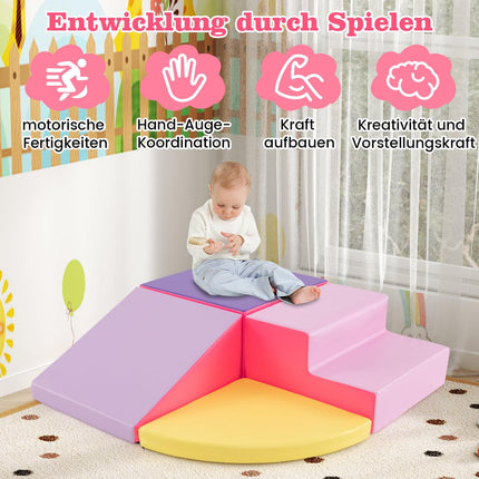 Schaumstoff-Spielblöcke-Set – 4-teilig Klettern & Rutschen