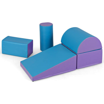 Ensemble de blocs de jeu en mousse, 5 pièces - Bleu et violet