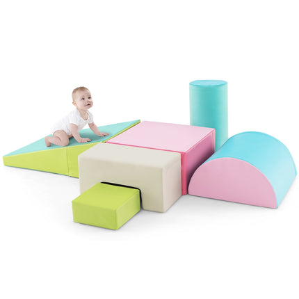 Ensemble de blocs de jeu en mousse - 6 pièces, doux et sans danger pour les enfants