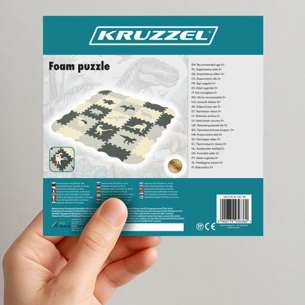 Tapis de puzzle en mousse, 30,5 x 30,5 cm, 35 pièces, mousse EVA