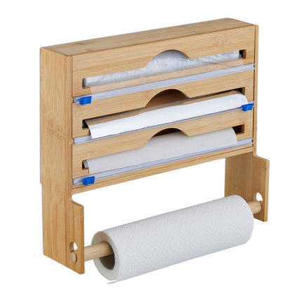Distributeur de papier aluminium avec support pour essuie-tout
