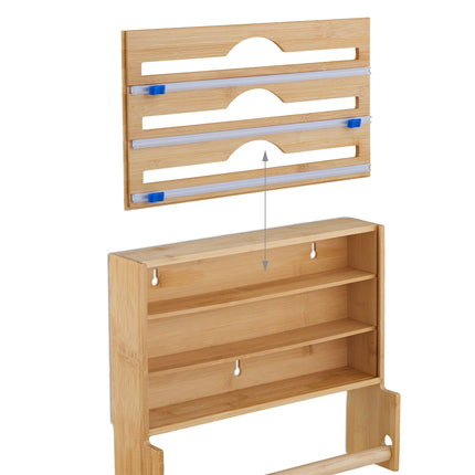 Distributeur de papier aluminium avec support pour essuie-tout