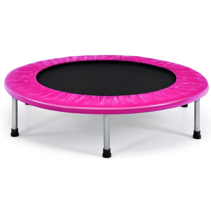 Trampoline rose pliable de 97 cm pour enfants, capacité de charge de 150 kg