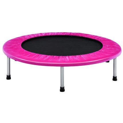 Trampoline rose pliable de 97 cm pour enfants, capacité de charge de 150 kg