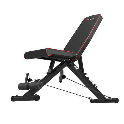 Banc d'exercice pliable et réglable avec cordes de résistance