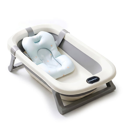 Faltbare Babybadewanne mit Kissen, Creme/Grau