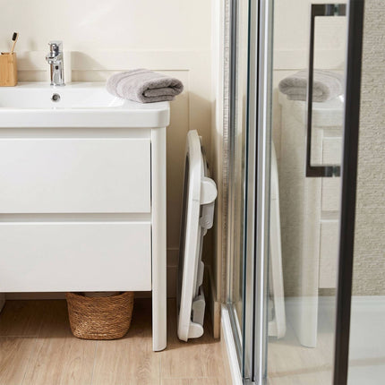 Faltbare Babybadewanne mit Kissen, Creme/Grau
