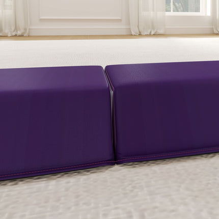 Poutre d'équilibre pliable, 236 cm, antidérapante, violet/rose