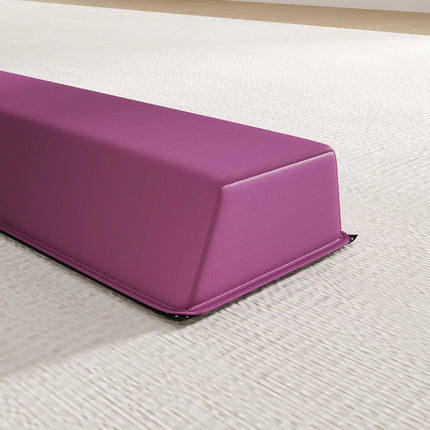 Poutre d'équilibre pliable, 236 cm, antidérapante, violet/rose